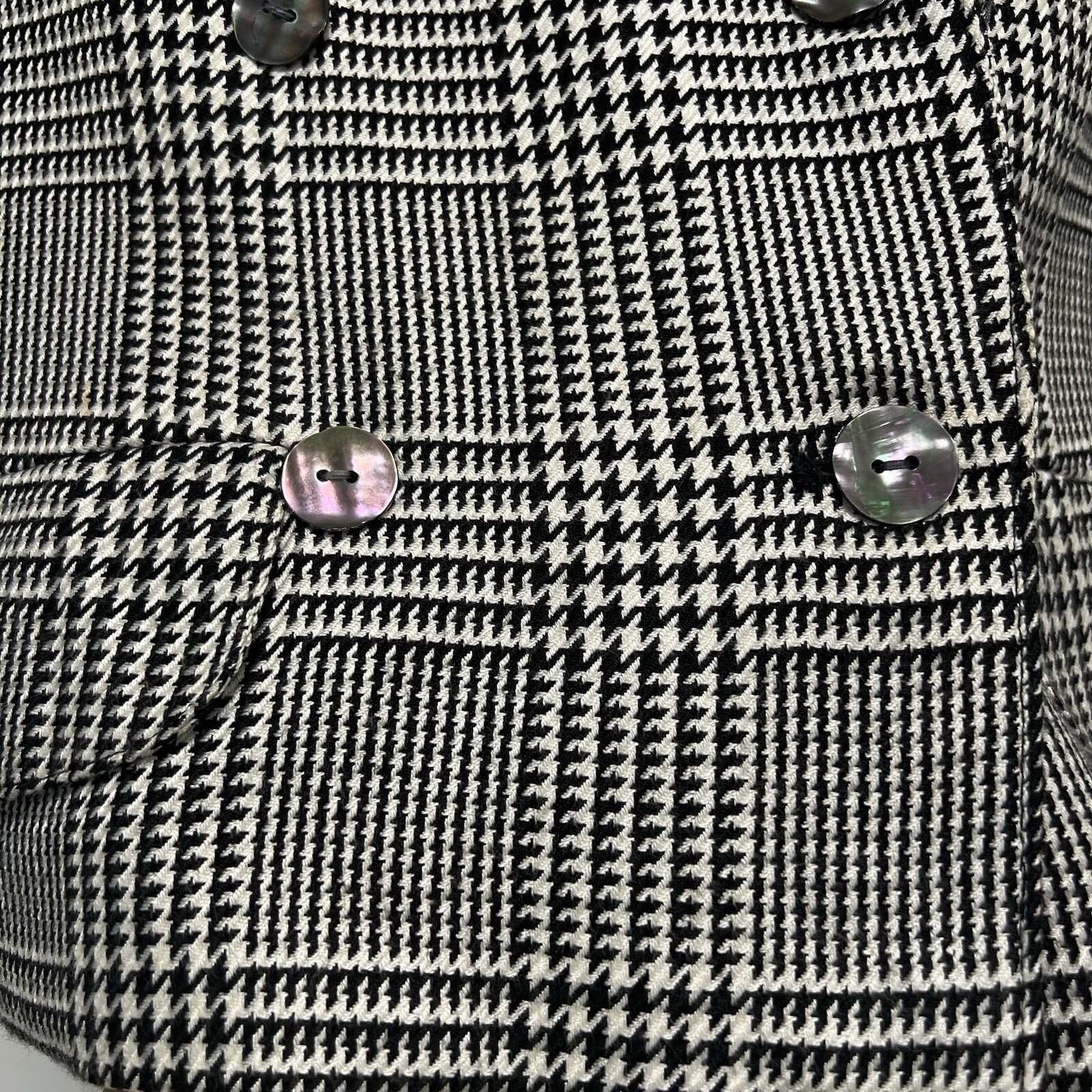 Augustus by Andrew Morgan 90s houndstooth Blazer Jacket Vintage Academia size 6