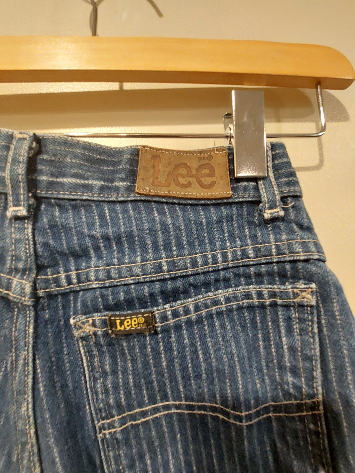 Vintage 70s 80s Riders by Lee Womens Blue Jeans – Pin Striped – Size 0-2 – Rare
