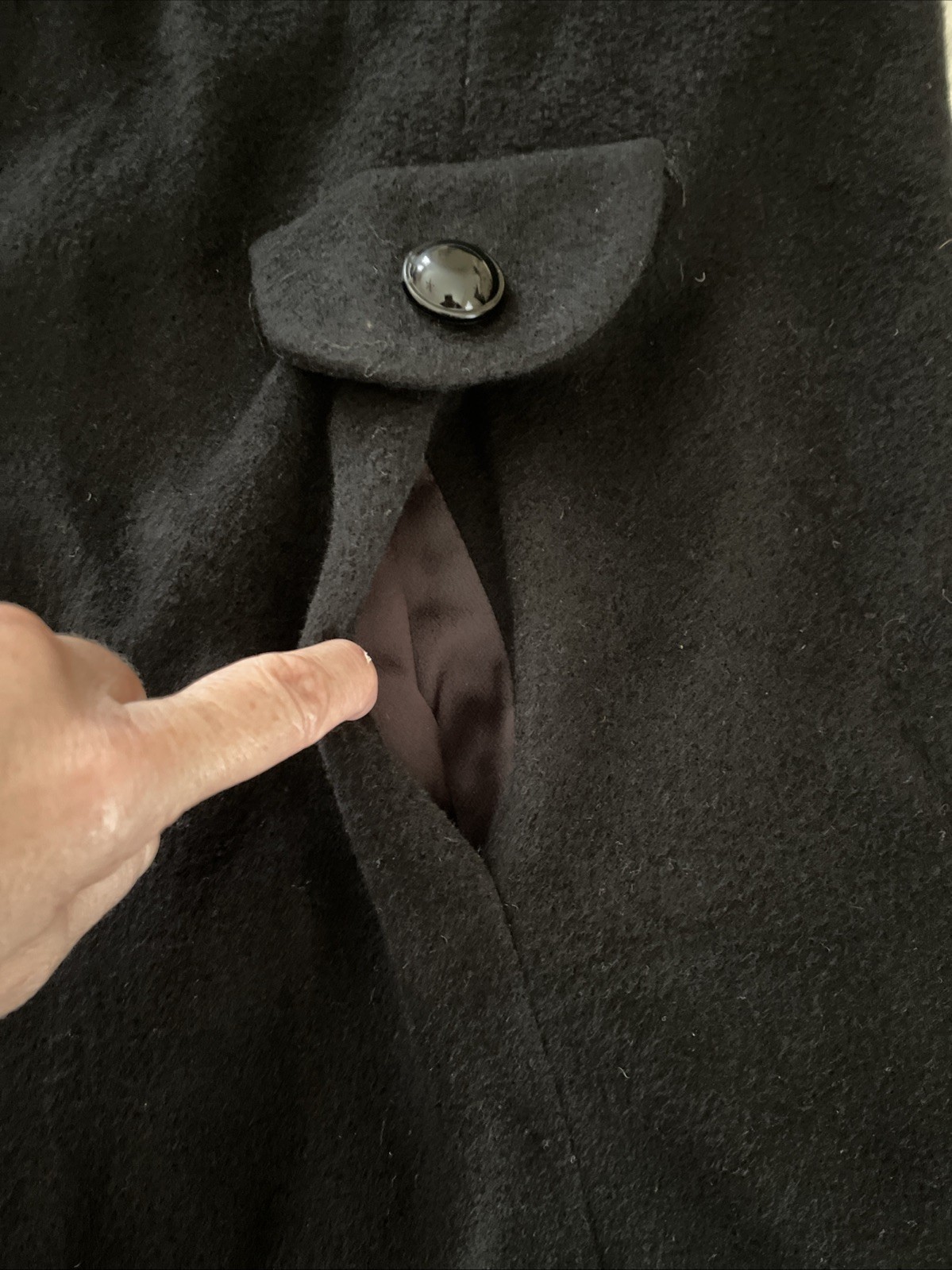 Vtg. J.J. O’Donnell 100% Cashmere Opera 1950s Black Coat Silk Line Sz XL Custom