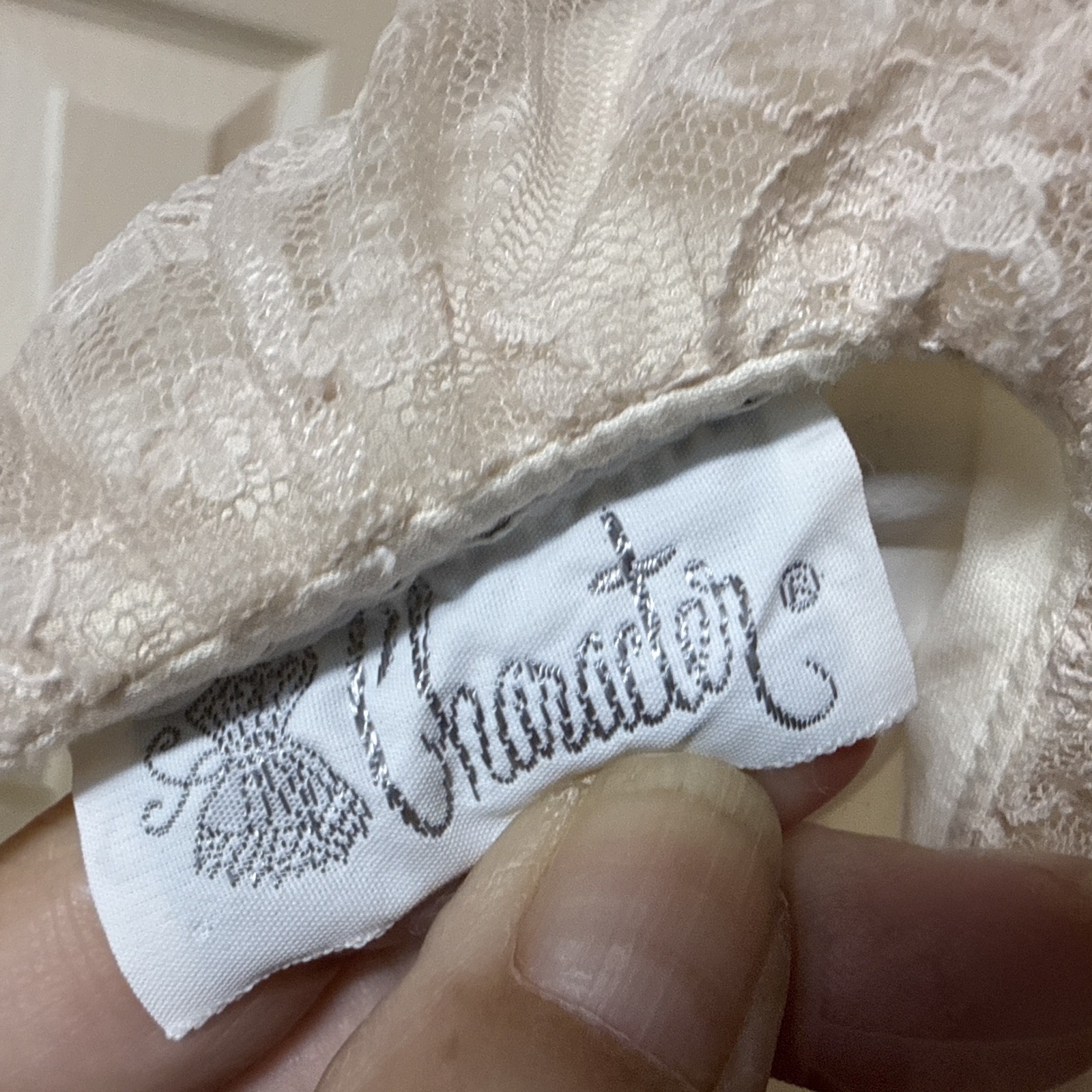 VTG White Lace Ruffle Victorian Prairie Cottagecore Long Sleeve Nightgown Lg