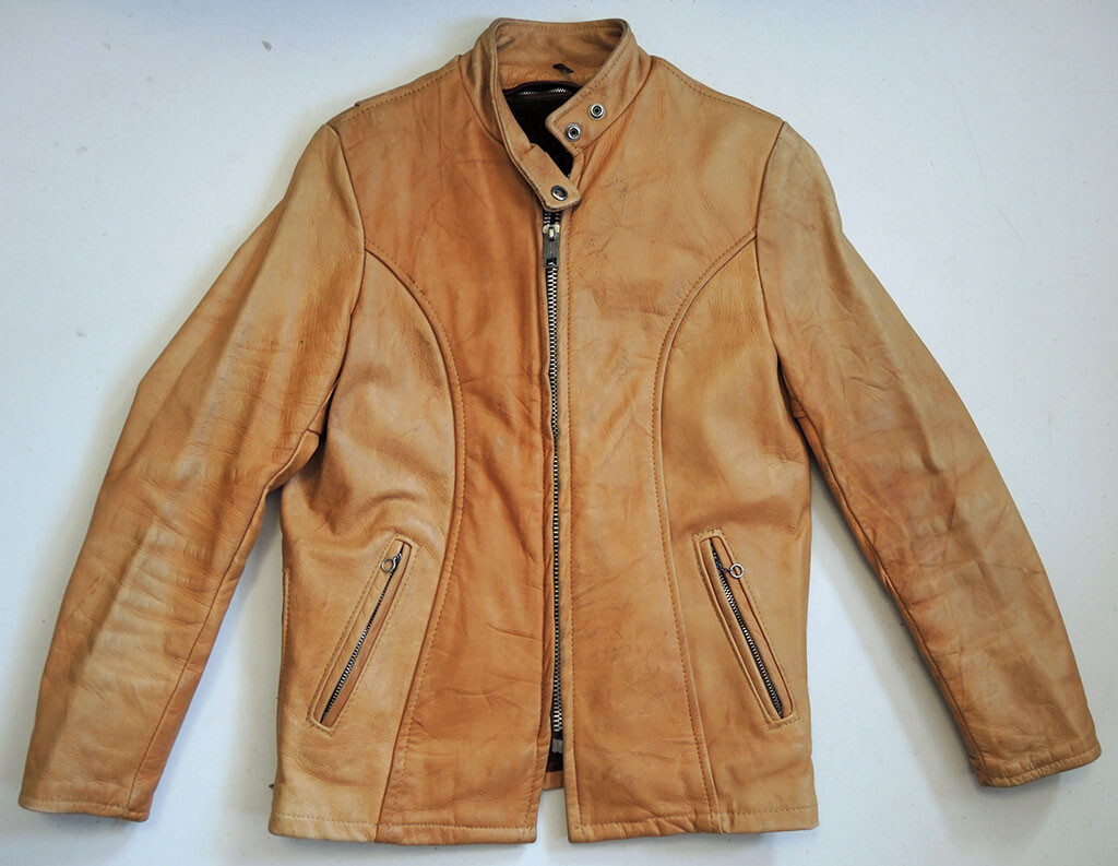 Vintage 70s Women’s Lesco Cafe Racer Motorcycle Jacket sz 9 Biker Riding