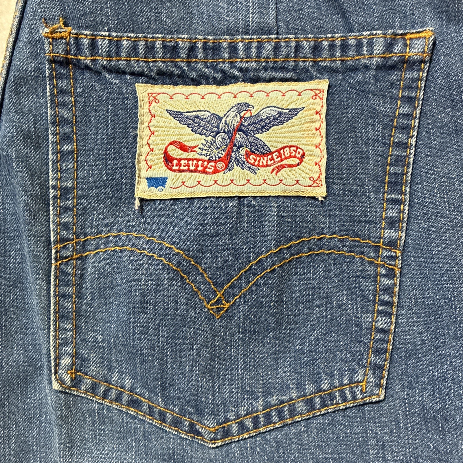 Vintage 70s Levi’s Jeans Women’s Wide Leg 26×27 Petite High Waist