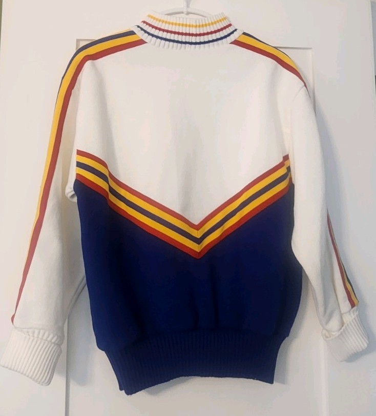 Vintage UDA 1980’s Varsity Spirit Fashions Cheerleader Sweater Made USA Sz 36/M