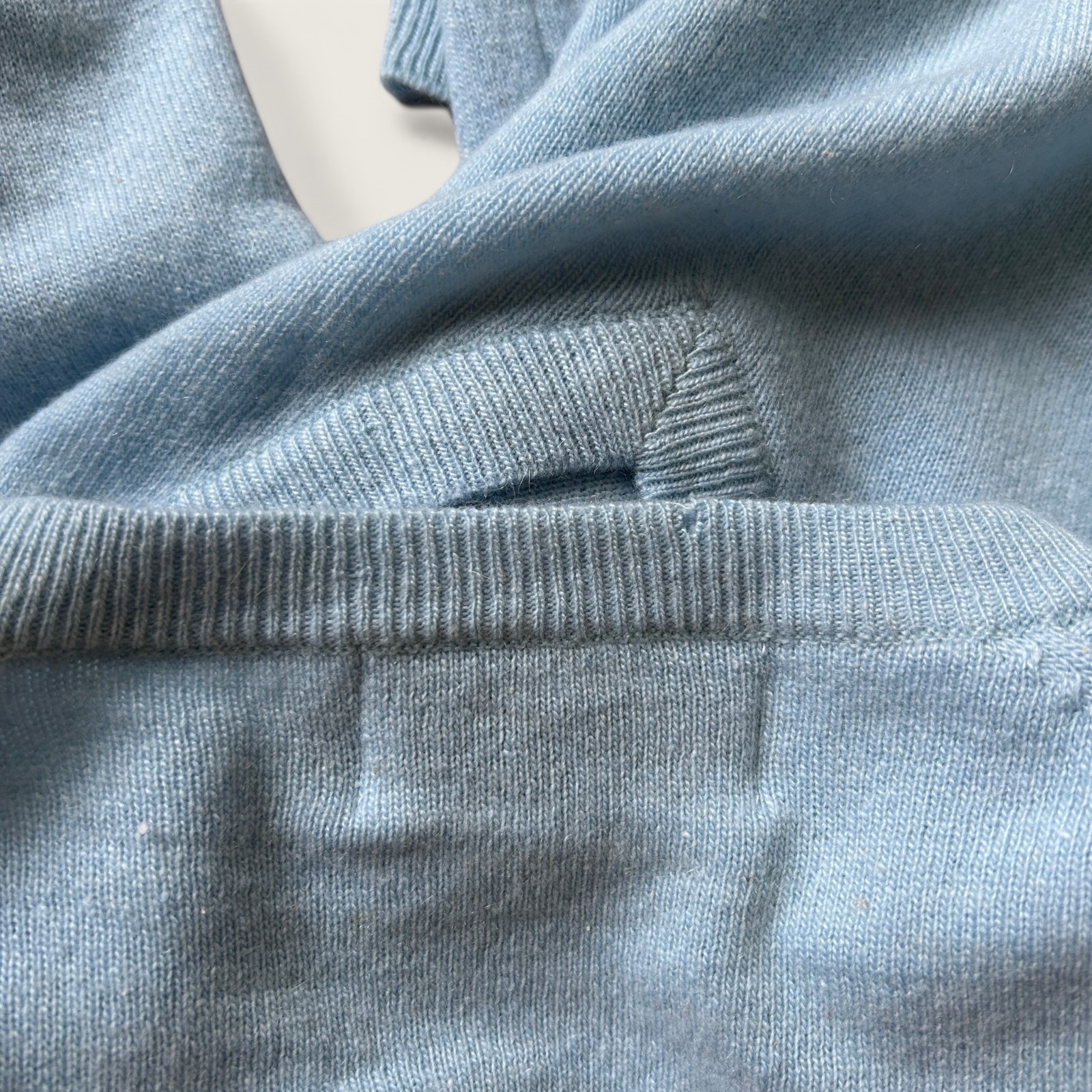 Vintage Cashmere Twin Set Cardigan + Sweater DBA by Theodore Blue Peach