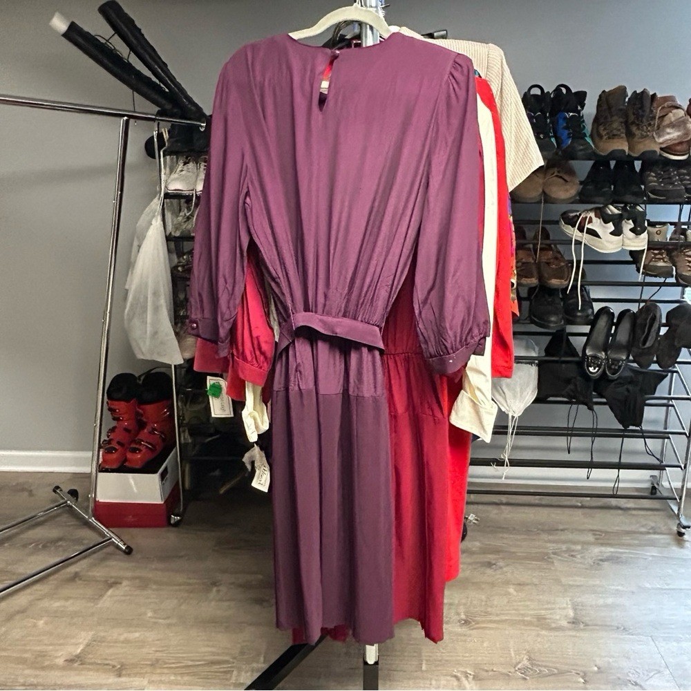 VINTAGE MODEST DRESS BUNDLE 10–14 FLORAL STRIPED BUTTON DOWN ELEGANT 90s STYLE