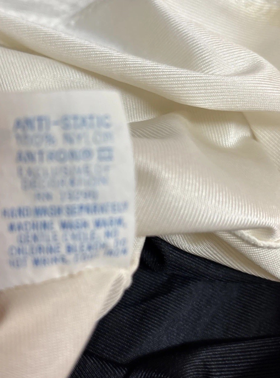 Vintage 1960s Sarah Smith Ivory and Black Full Slip Size 40 Anti-Satic Style 799