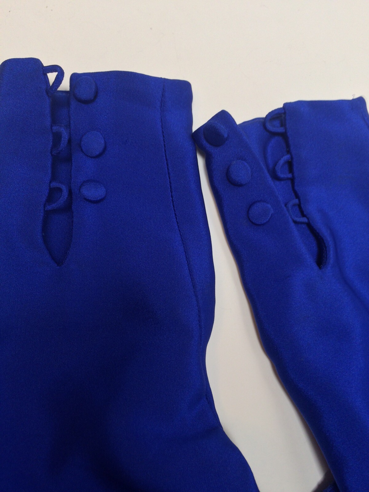 VTG 70s Holly’s Harp Dress Silk Blend Dolman Ruffle Blue M Stevie Nicks Boho