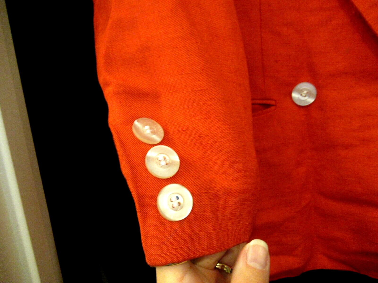 Giorgio Saint Angelo red linen blazer, 32″ chest