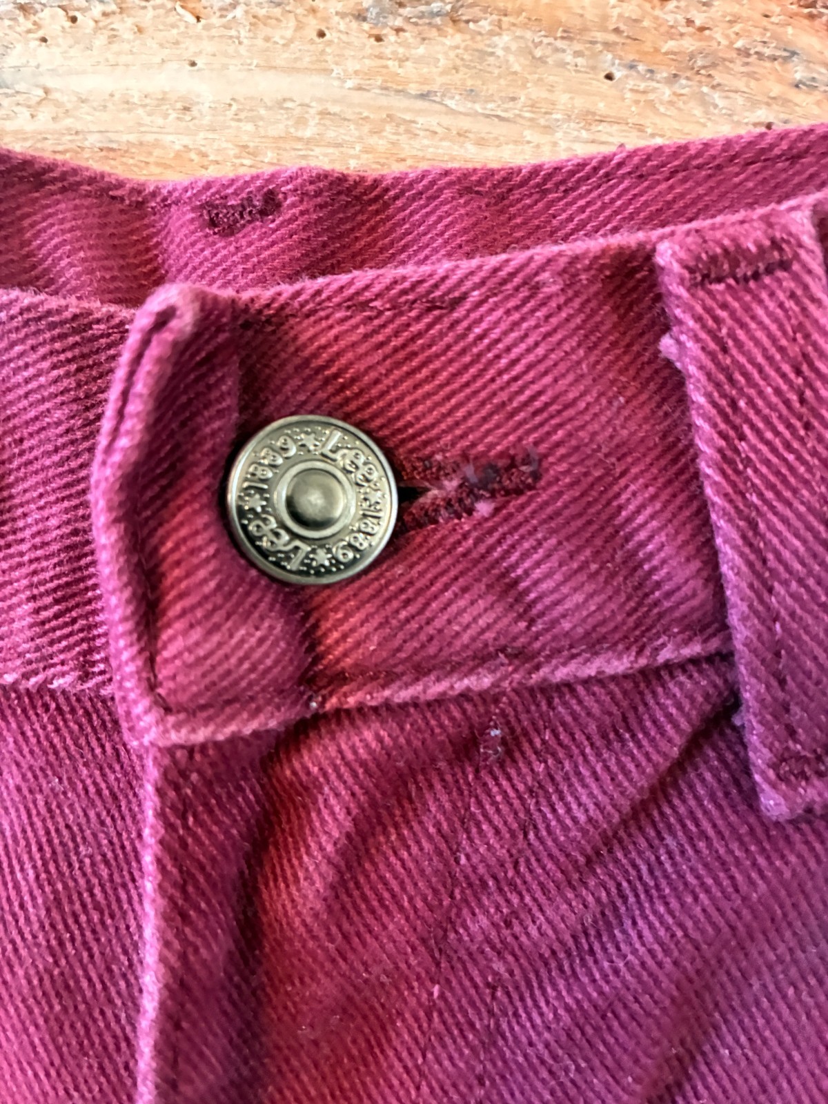 Vintage Lee Oxblood Balloon Shorts USA Made Union Made 90s Y2K Baggy 27