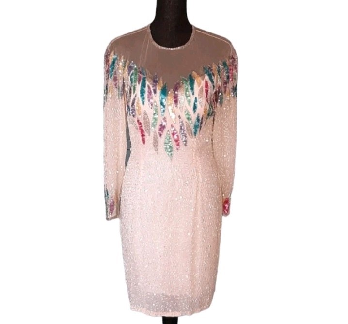 Vintage Niteline Sequin And Beaded Dress