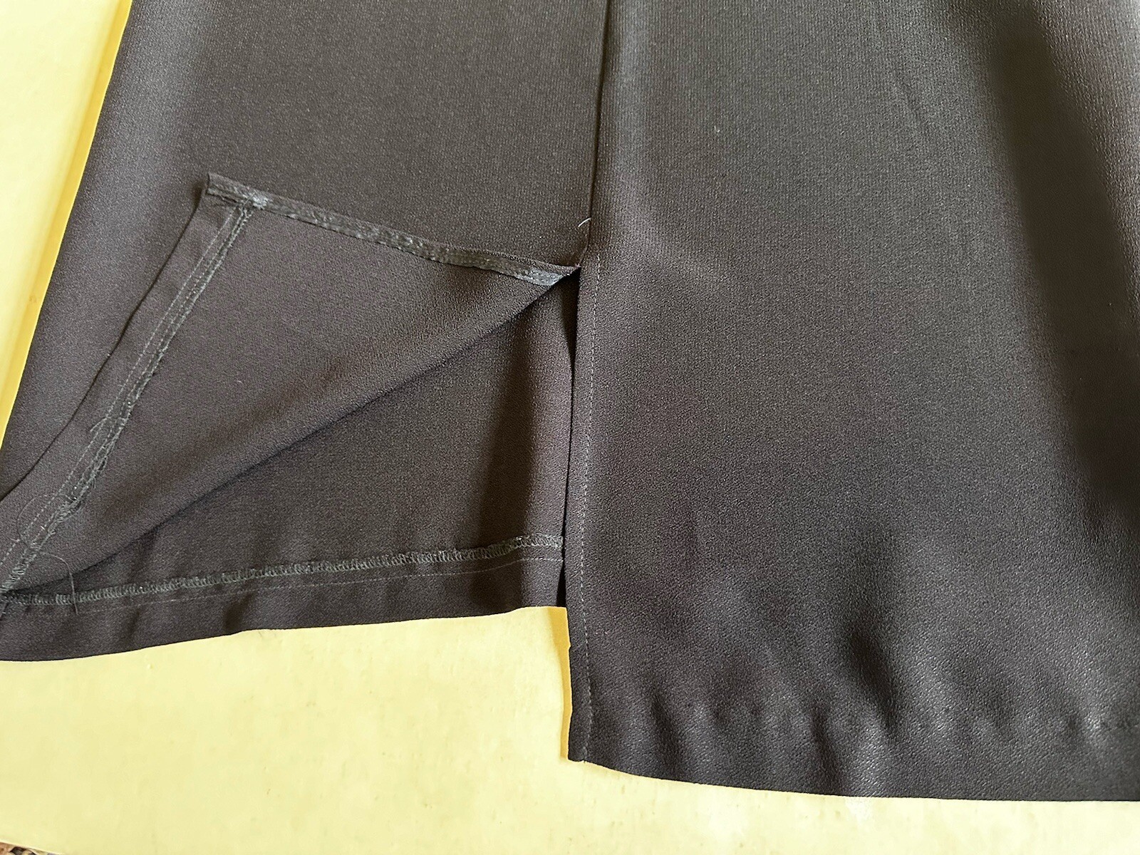 Vintage Regina Kravitz N.Y. Womens Blk Crepe L Sleeve Long Dress Sz 10 used