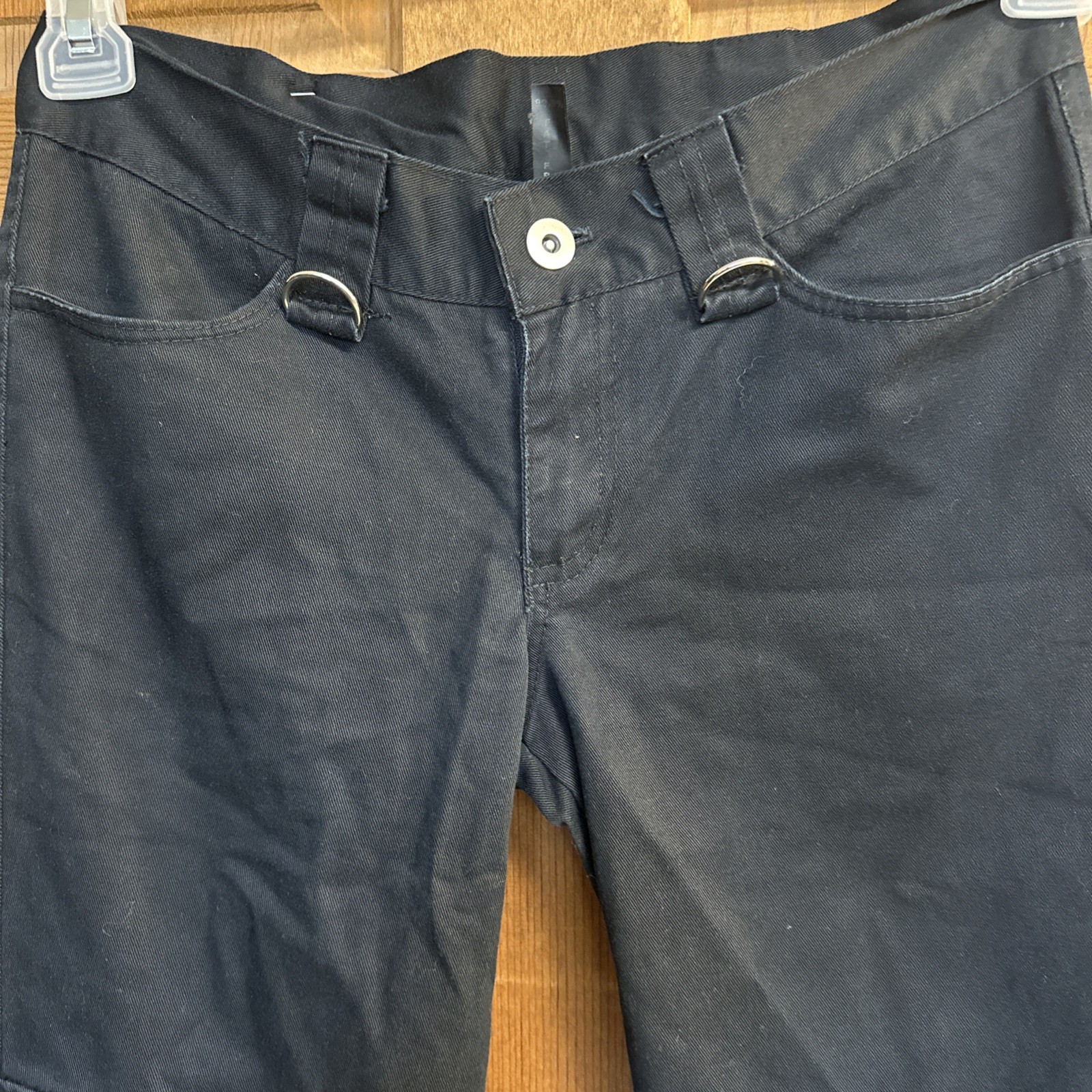 Vintage Y2K Super Low Fat Cargo Pants.pink Leg Zippers.29” Waist