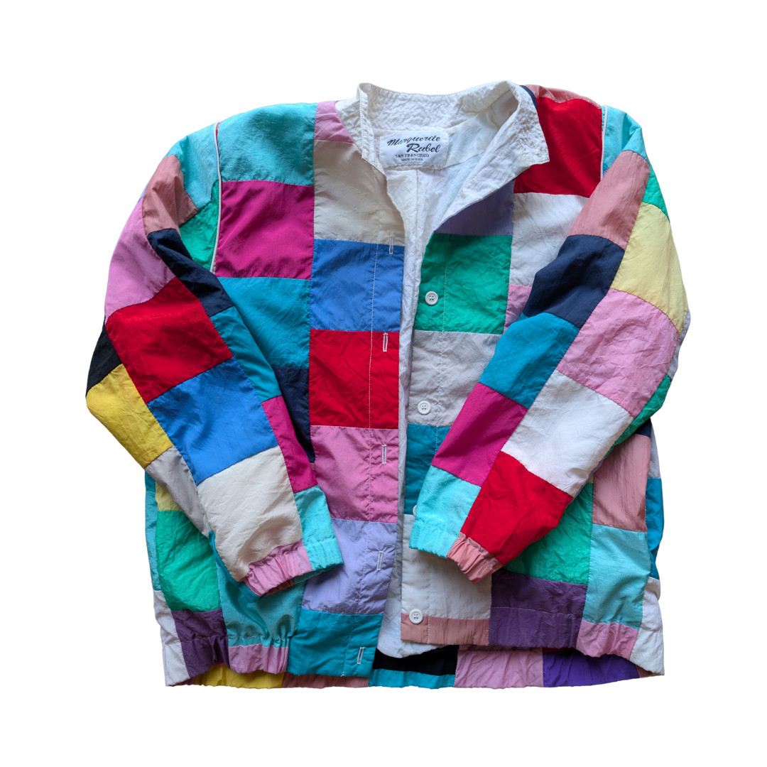 Vintage 1980s Marguerite Rubel SF Womens M Jacket Shoulder Pads