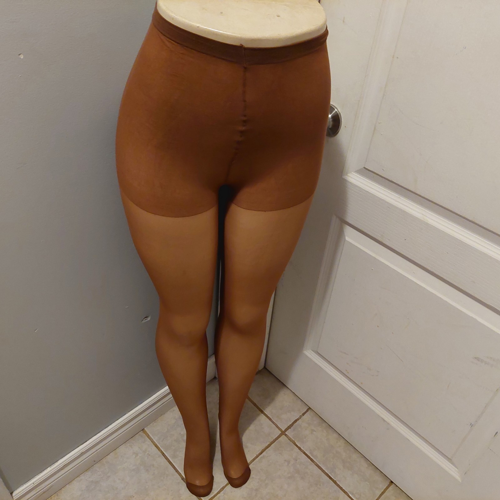 Vintage Pantyhose Secret Plus 9 Pack Special Reinforced Panty Taupe Size 3X