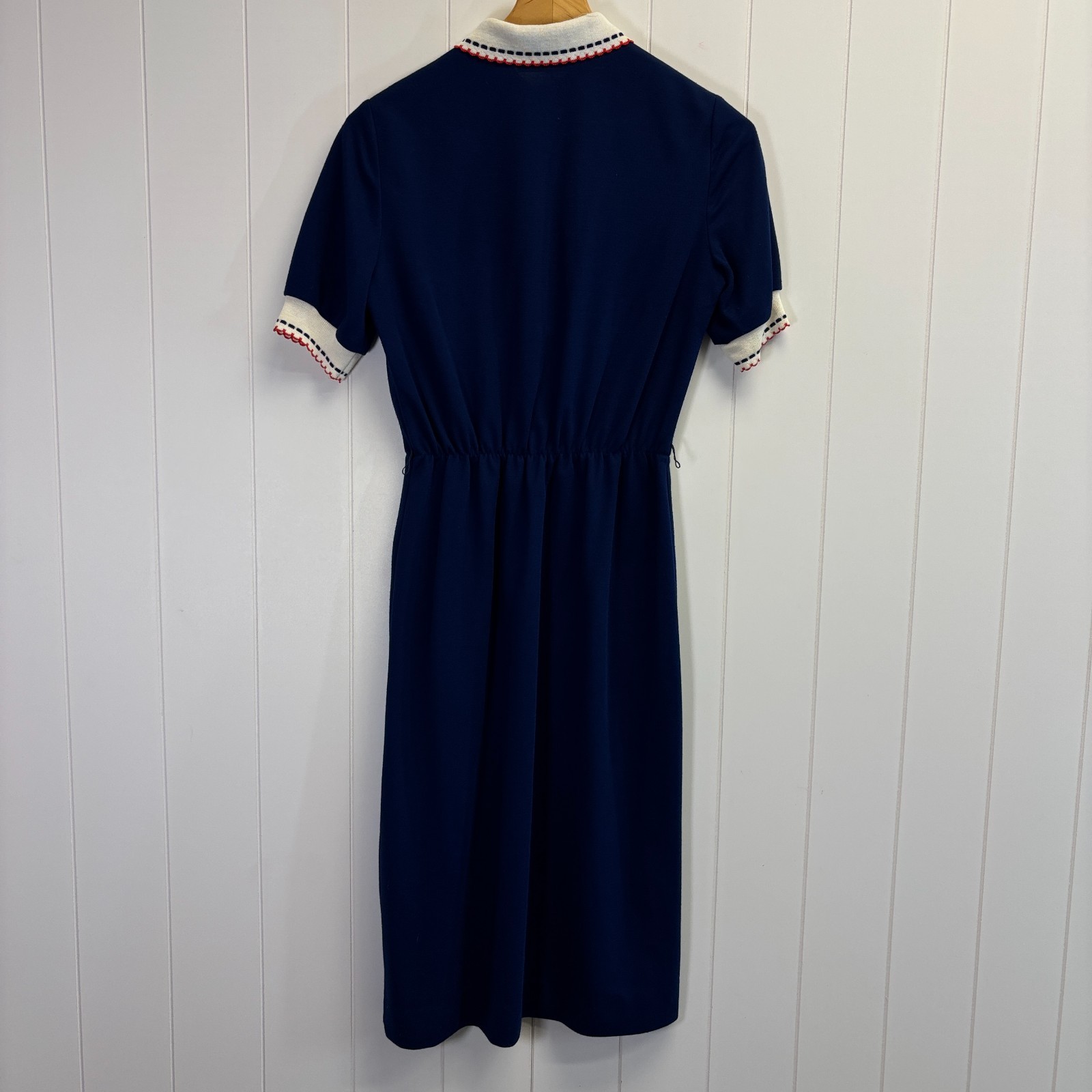 Vintage Leslie Fay 60s 70s Academia Secretary Midi Dress Size S School Girl Twee