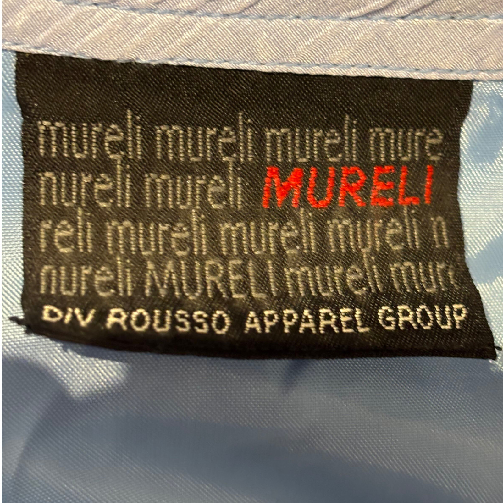 Mureli Vintage blue 100% Silk Jacket and Pants set track suit sz M