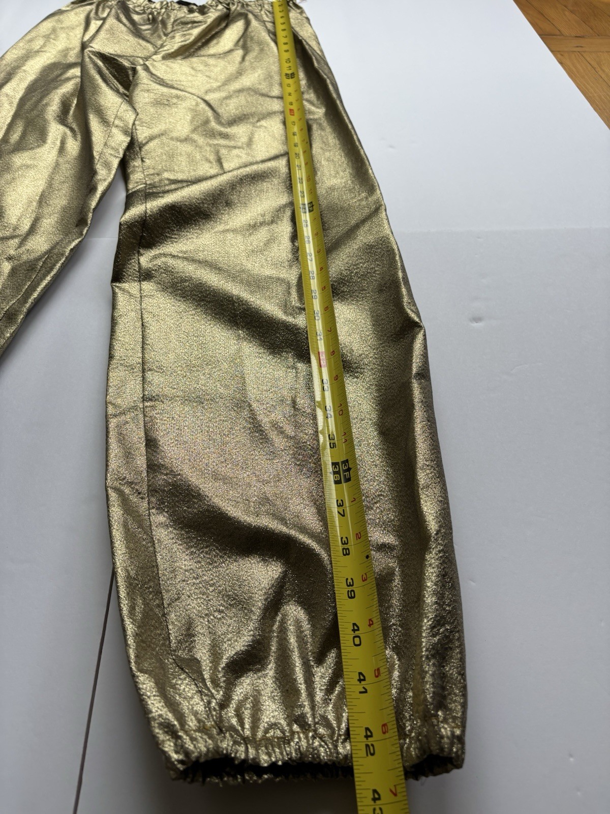 Vintage Malbe Original 2Pc Belted Pant Suit Gold Tank Top & Pants See Note