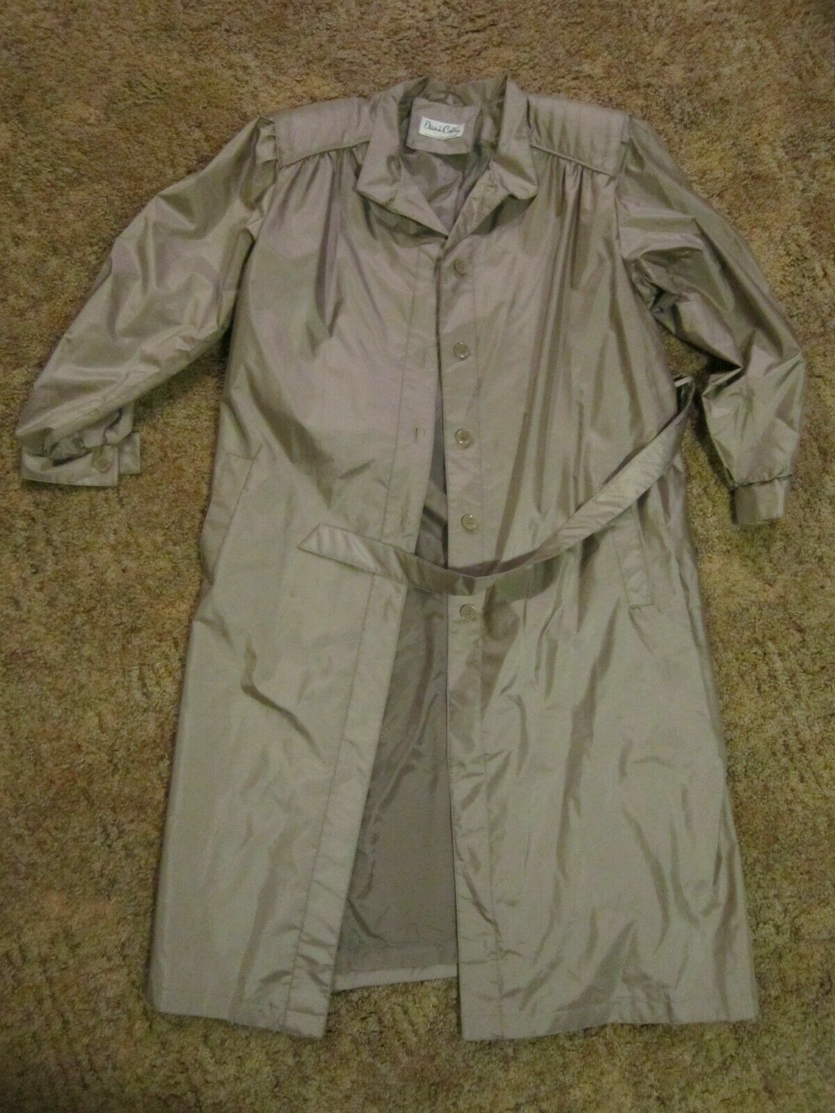 Dani Colby Silver Coat with shoulder padding