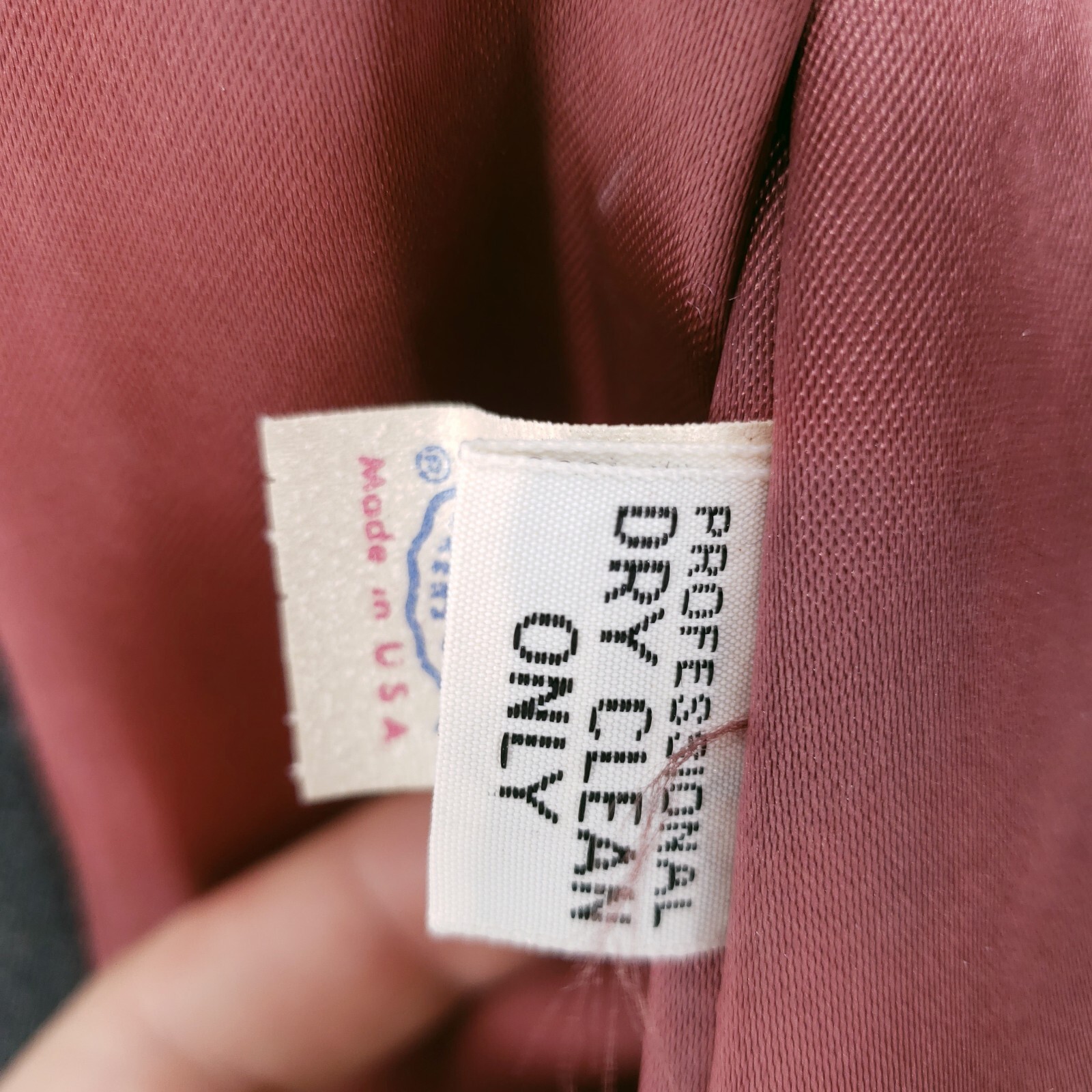 Vintage 100% Virgin Wool Coat Rochambeau Fabric Fitted Estimated Size S/M