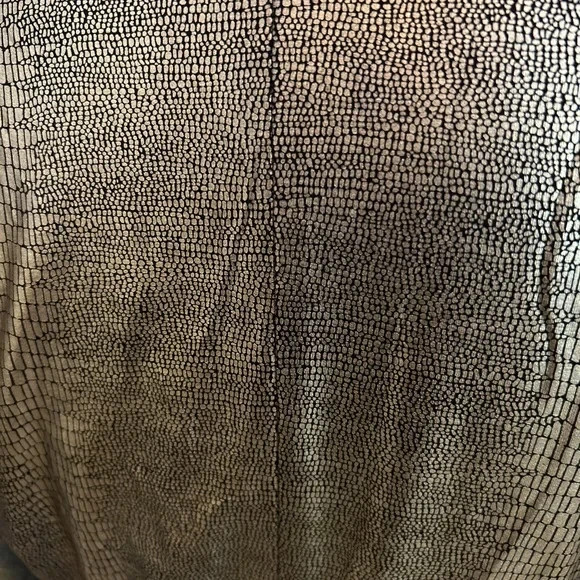 Vintage 90s BEBE Gold METALLIC Mini Dress Small S Batwing Cocktail Party Disco