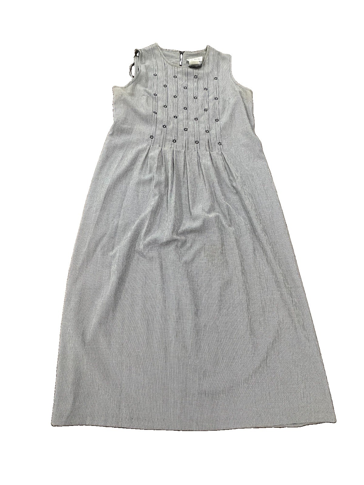 Vintage Miss Dorby Sleeveless Dress Size 18 Grey And Black