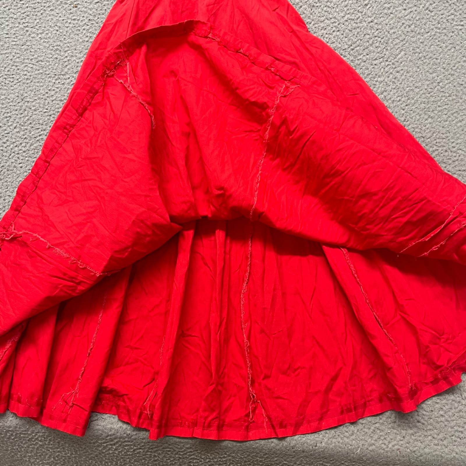 Vtg Anne Fogarty Dress Womens S Red Fit & Flare Midi Retro 60’s True Vintage