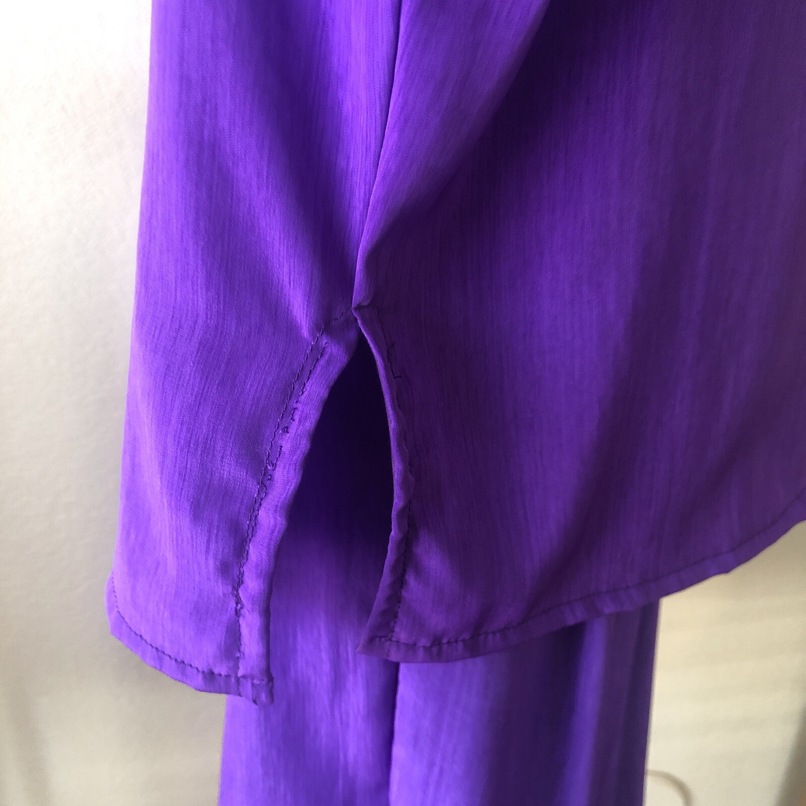 Vintage ROMAN’S Purple Bermuda and Blouse Set 1980-1990 Size A4 & G8 (Medium)
