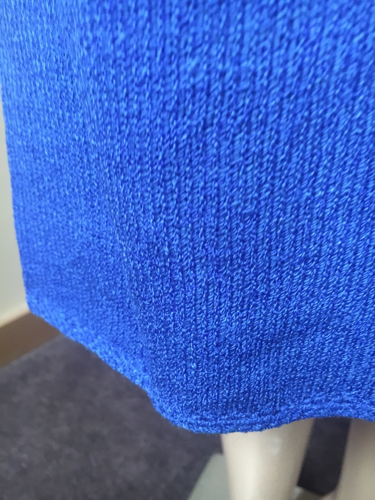 Women’s Vintage Pat Sandler for Wellmore Dress Royal Blue Knit Beaded Size 4