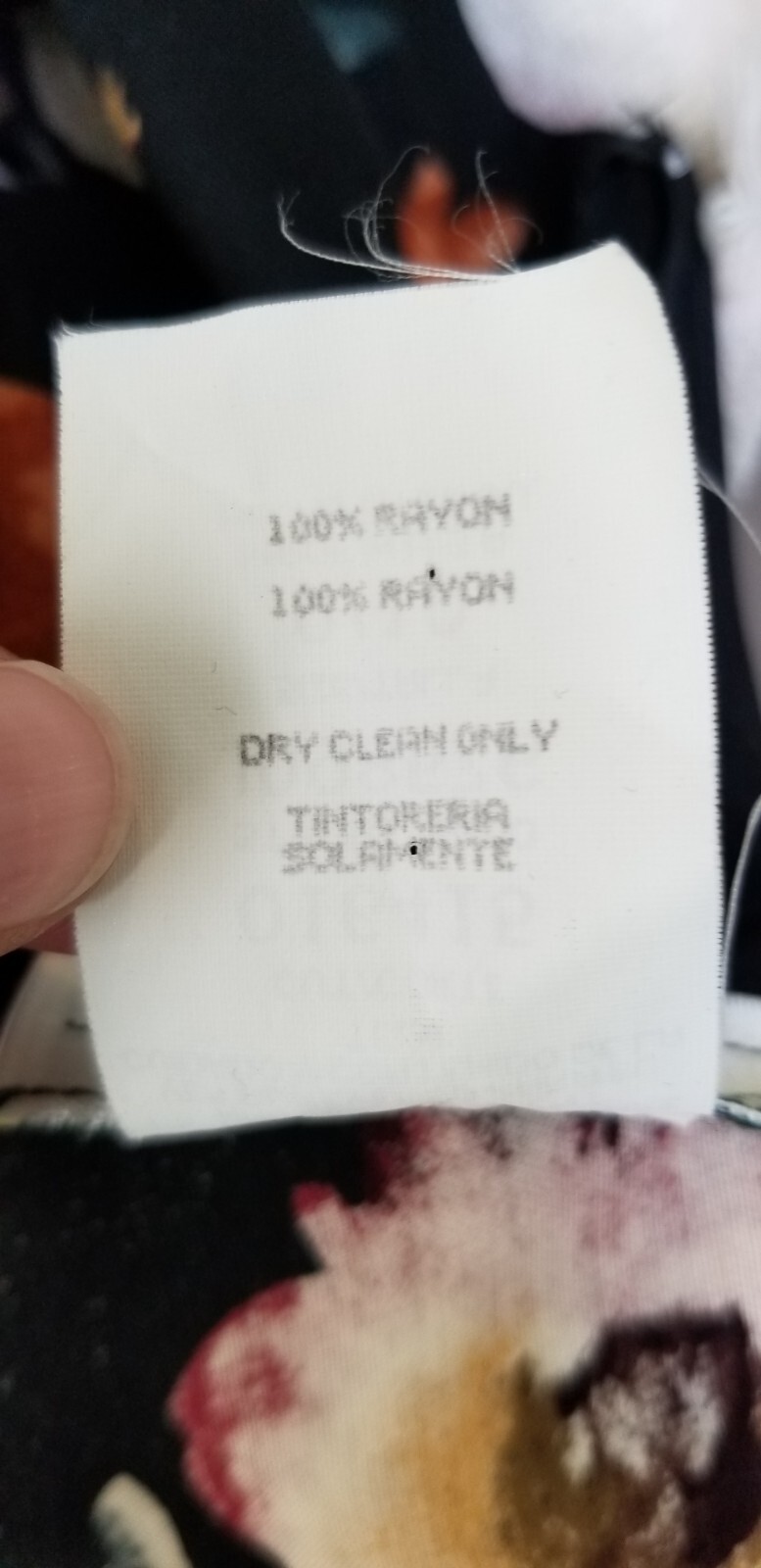 Vintage 1990’s JAY JACOBS Black Floral Rayon Tie Back Dress – Size S/M – EUC