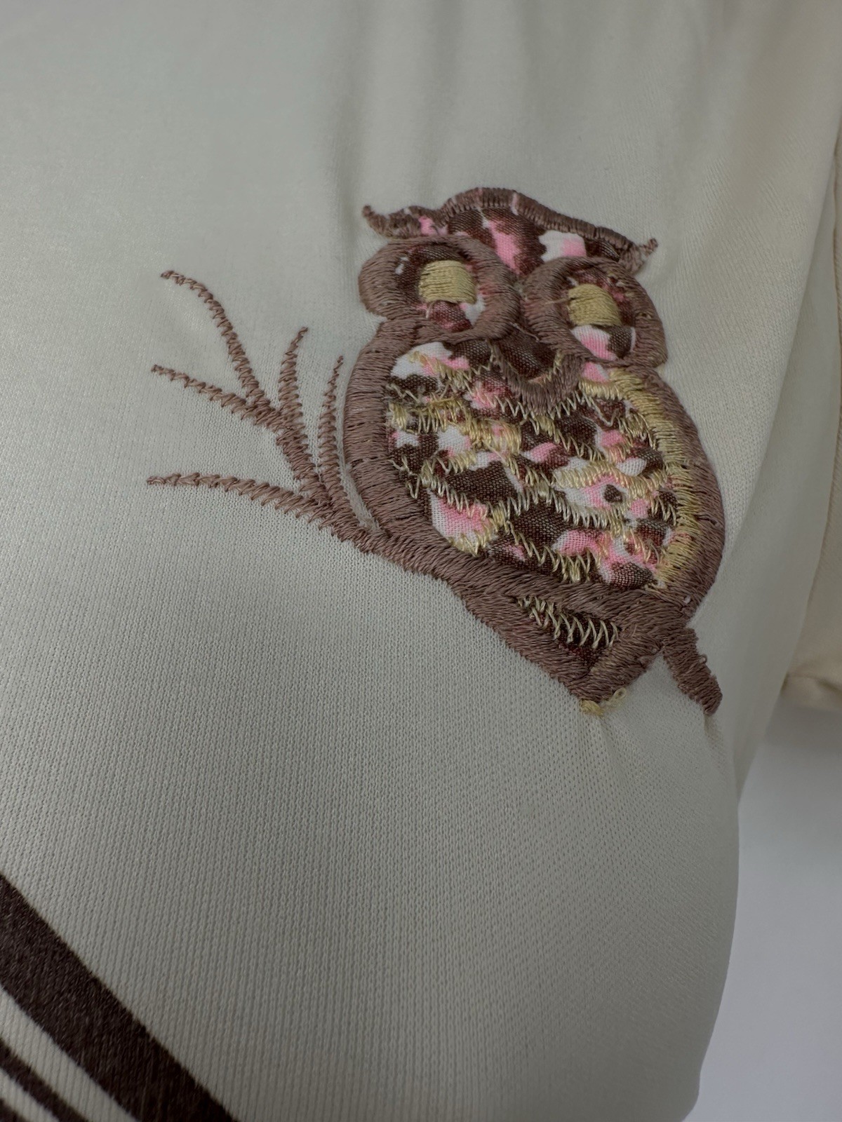 Vintage 70s Miss Shaheen California Hawaii Polyester Owl 🦉 Shirt Medium
