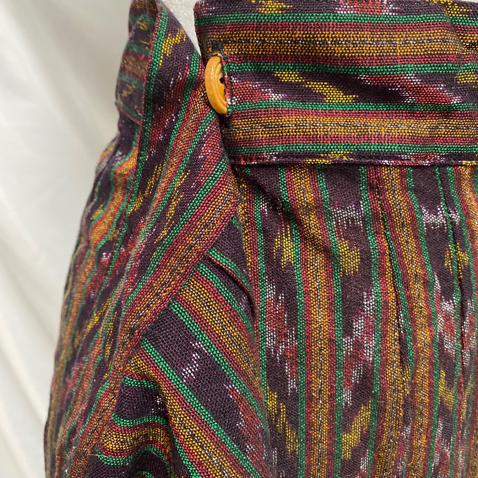 VTG Passports Of Pier 1 Imports Wrap Skirt Sz S Multi Cotton Tribal Ikat NWT