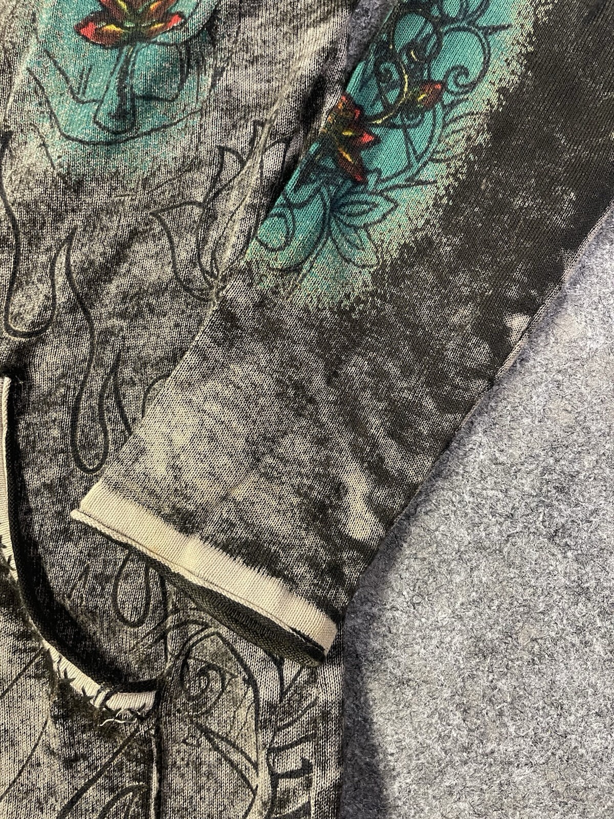 Vintage Y2K 2000s Ed Hardy hooded knit dress Size M please read description