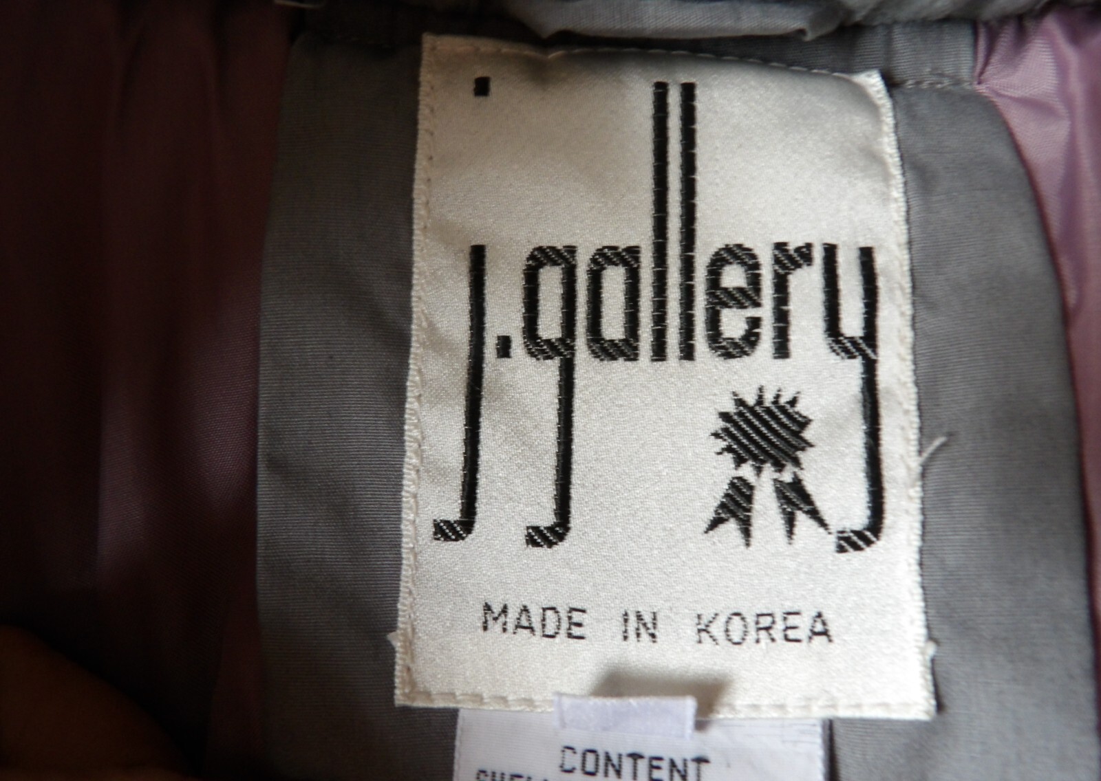Vintage J Gallery Puffer Long Gray Warm Winter Coat Size Large