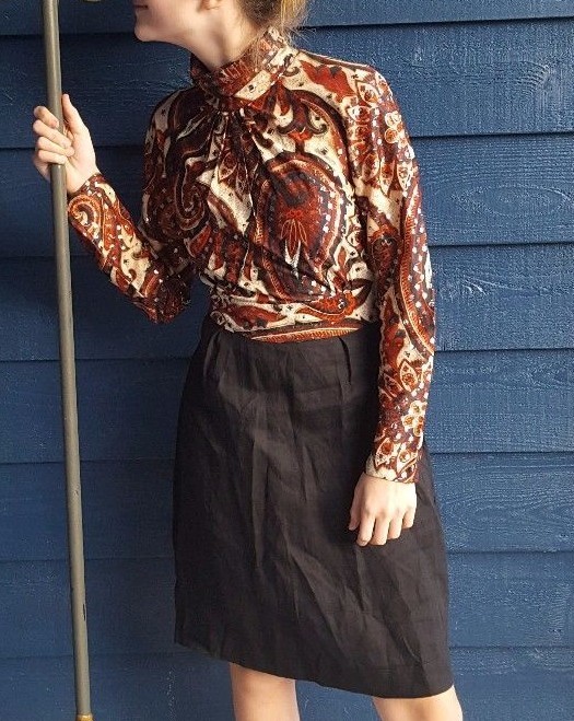 Vintage 1960’s Mod Dress by 100 Parkhouse Dallas metallic top xs