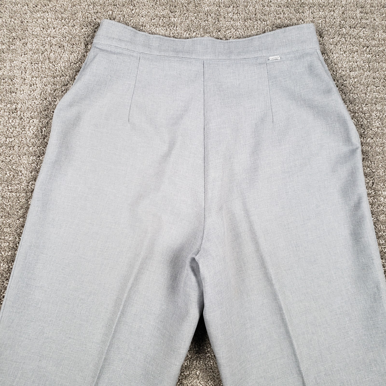 Vintage 80s Levis Pants Womens 27×30 Gray Bend Over High Waist Straight size 14