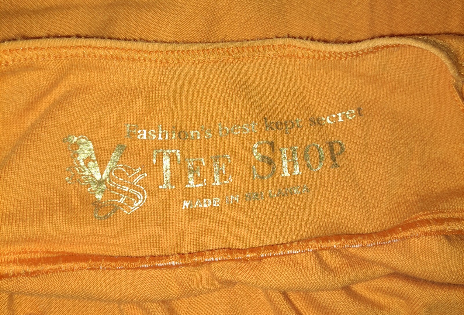 Vtg Victoria’s Secret Tee Shop Cotton Babydoll Top Orange Medium 90s Pockets