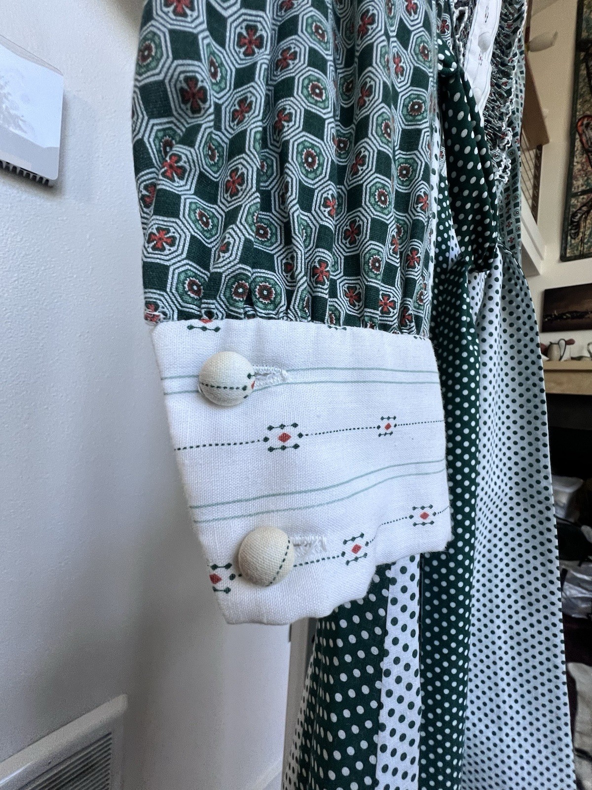 Vintage Eleanor Brenner Couture Handmade One Of A Kind Maxi Dress 1972-1973
