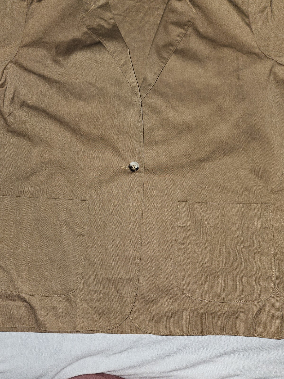 Jantzen Women Single Button Blazer Sz 16 Brown Suit Jacket Career Timeless Retro
