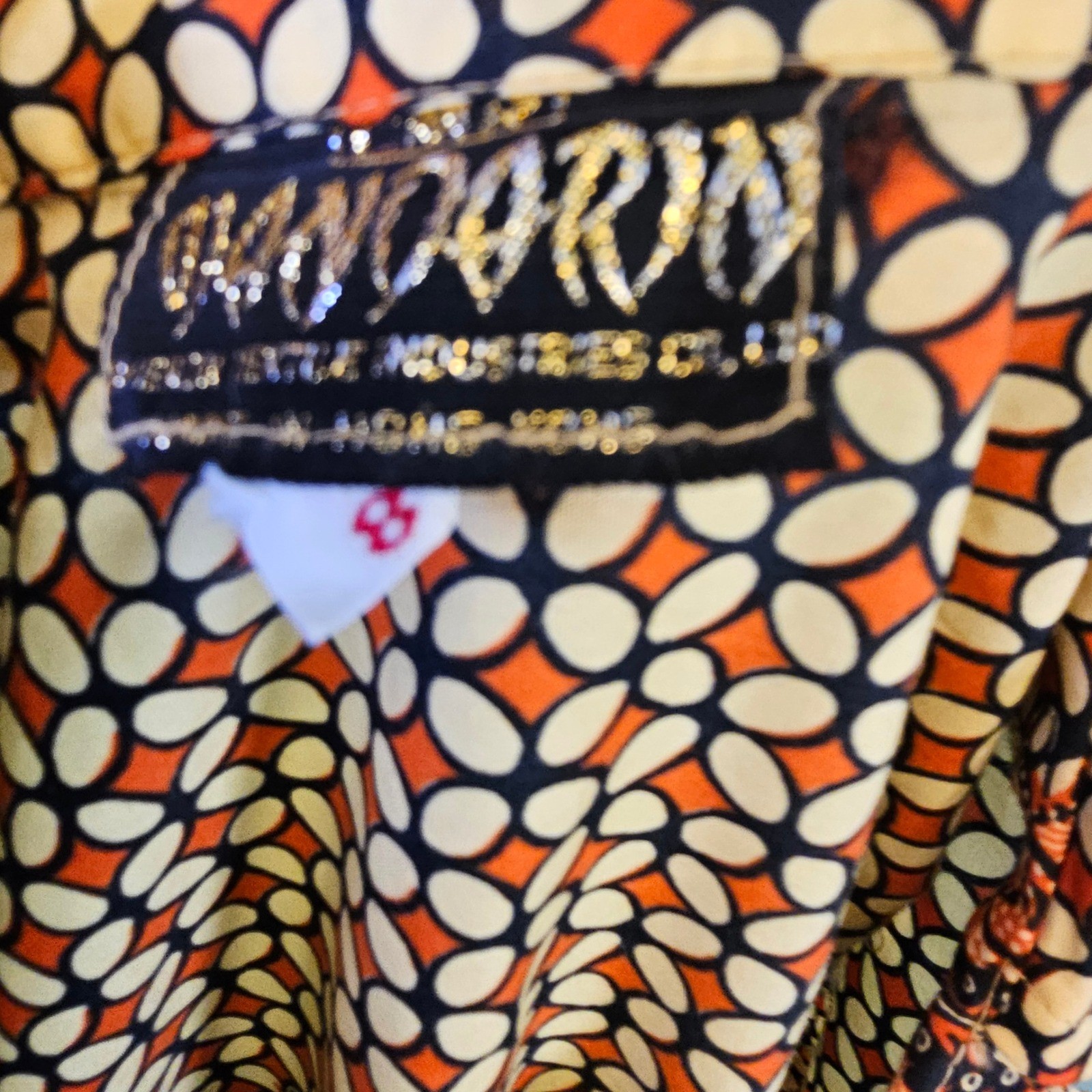 Vintage 60s Mandarin Hong Kong Batik Print Sleeveless Aline Mod Shift Dress