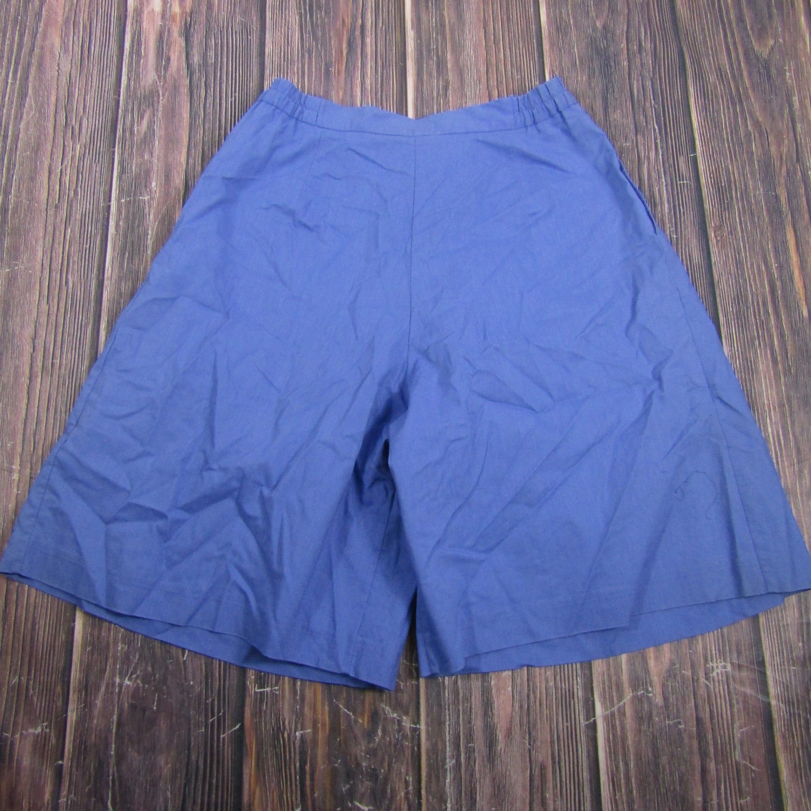 Country Suburbans Culottes Women 14 Blue Vintage High Waist Pleated Wide Leg USA