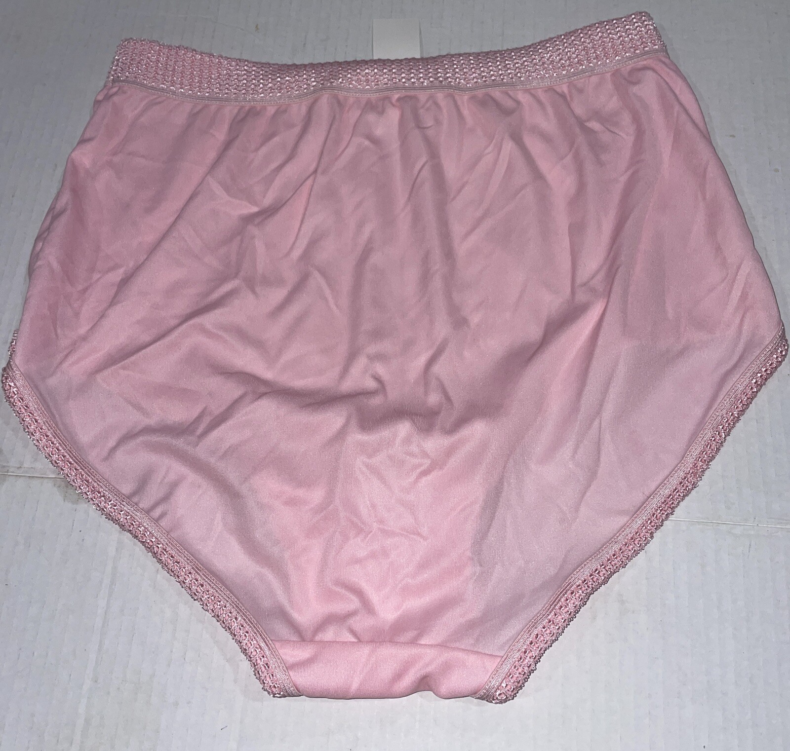 3-Vtg Sophia Nylon Panties Elastic Waist & Thigh Pink Purple Green XXXXL NWT