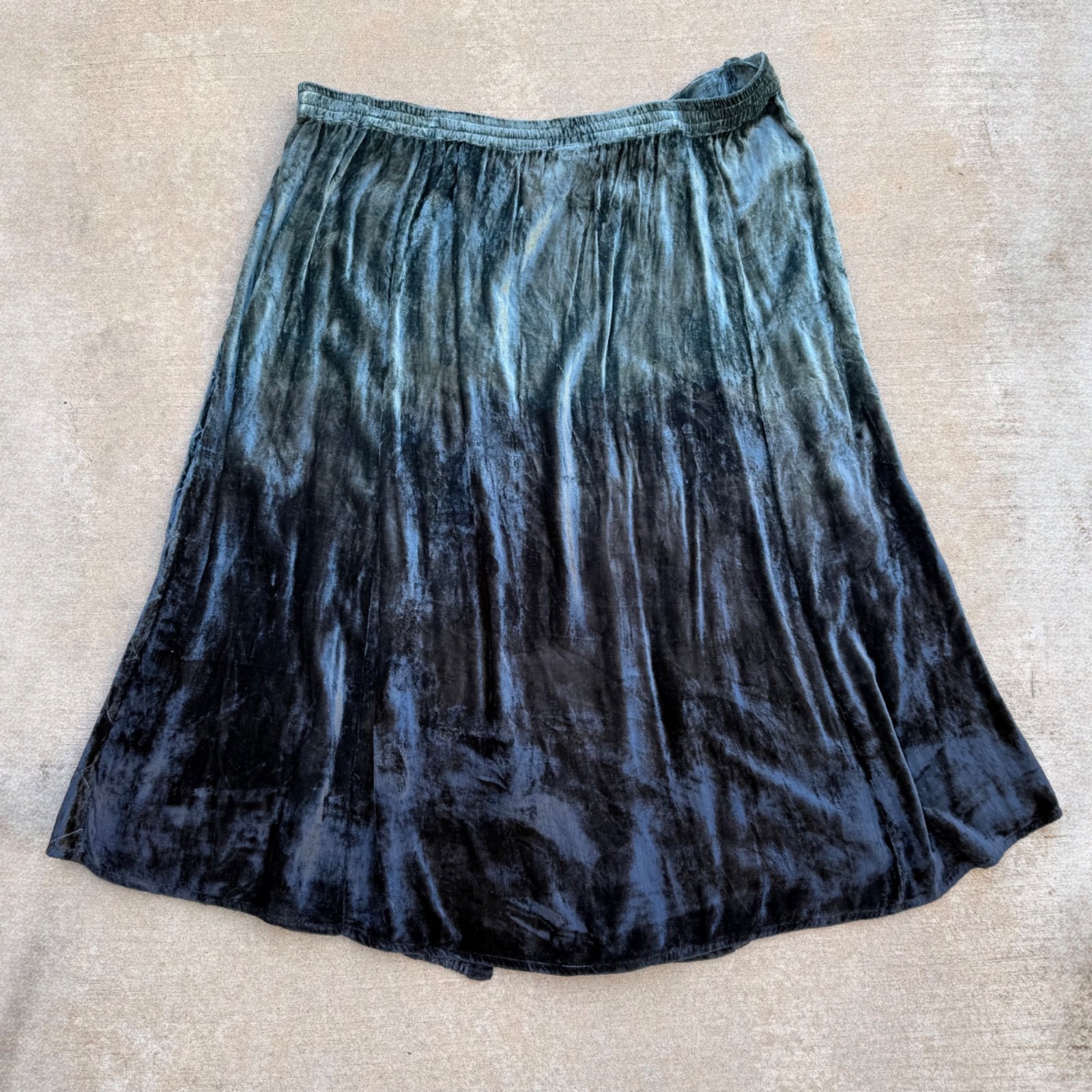 VOLUP Vintage 90s Ethereal Fairy Velvet Skirt & Top Set 6XL