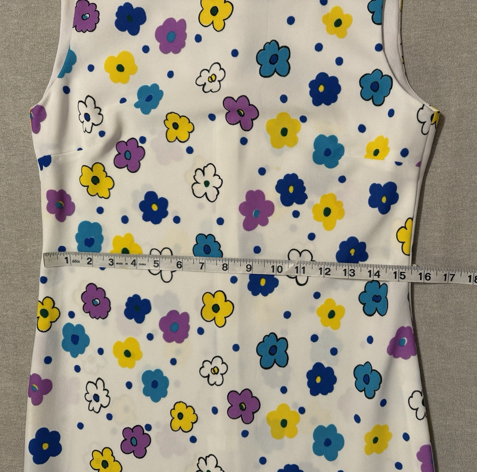 Vintage 60s 70s L’Aiglon Original Floral Maxi Dress Size 8 Mod Boho Border Print