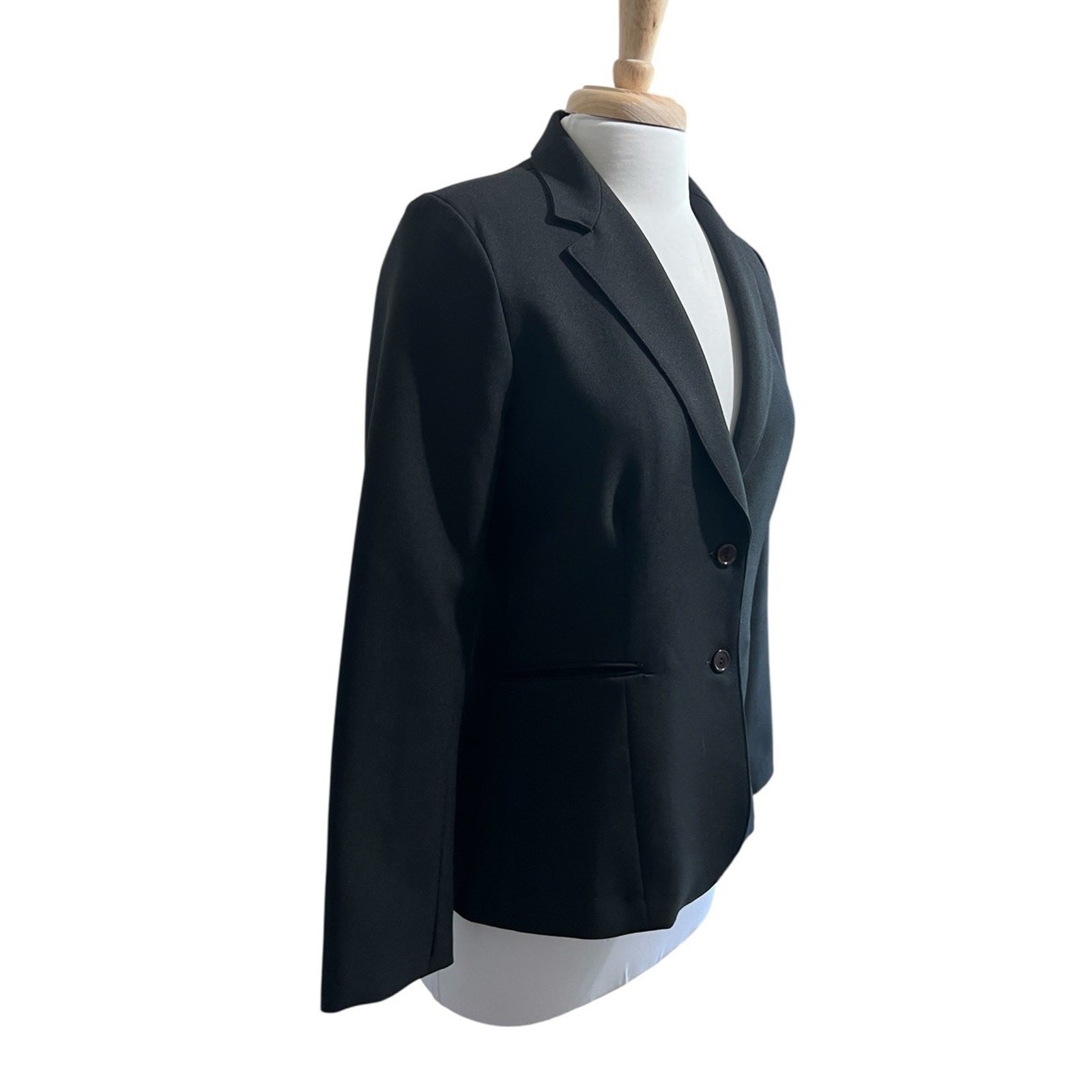 VTG Shirley of Atlanta Blazer Women 12 Black Lined Career Retro 80s