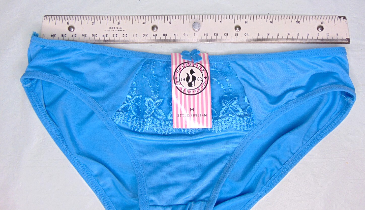 Blue PARIS PINK PANTY Small/Medium. Polyester spandex NEW with tags