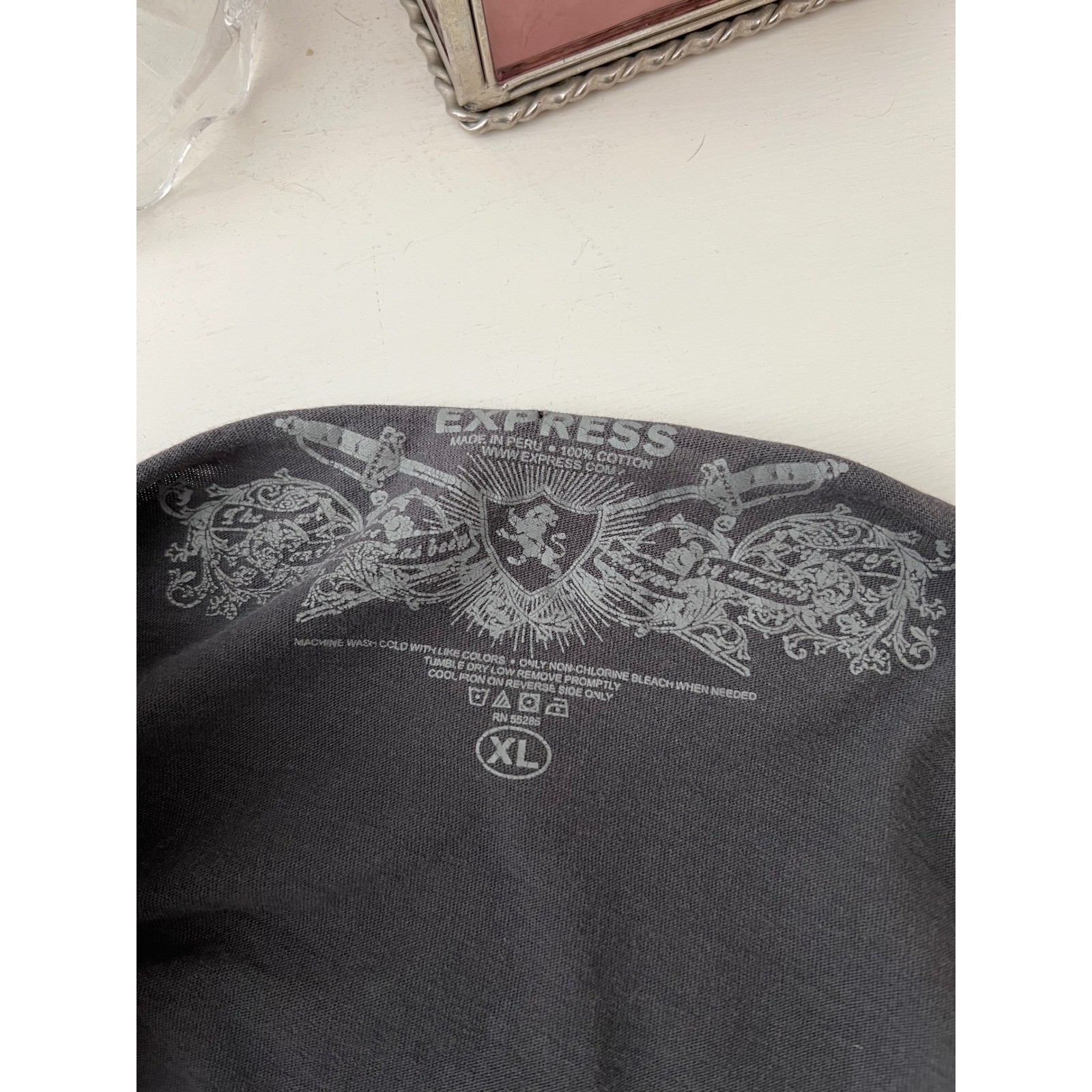 vintage cyber y2k express rio de janeiro burlesque graphic off shoulder tshirt