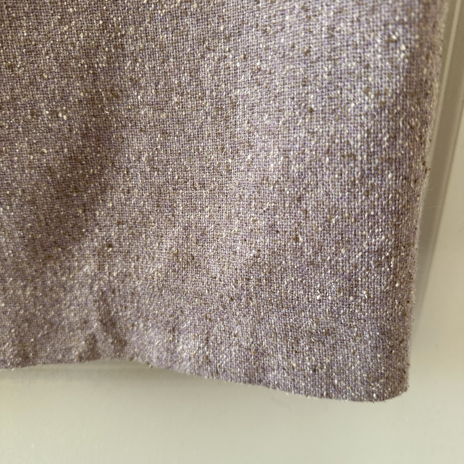 Vintage Ann Taylor Purple Wool Silk Blend Tweed Skirt Velvet Bow Women’s Size 14