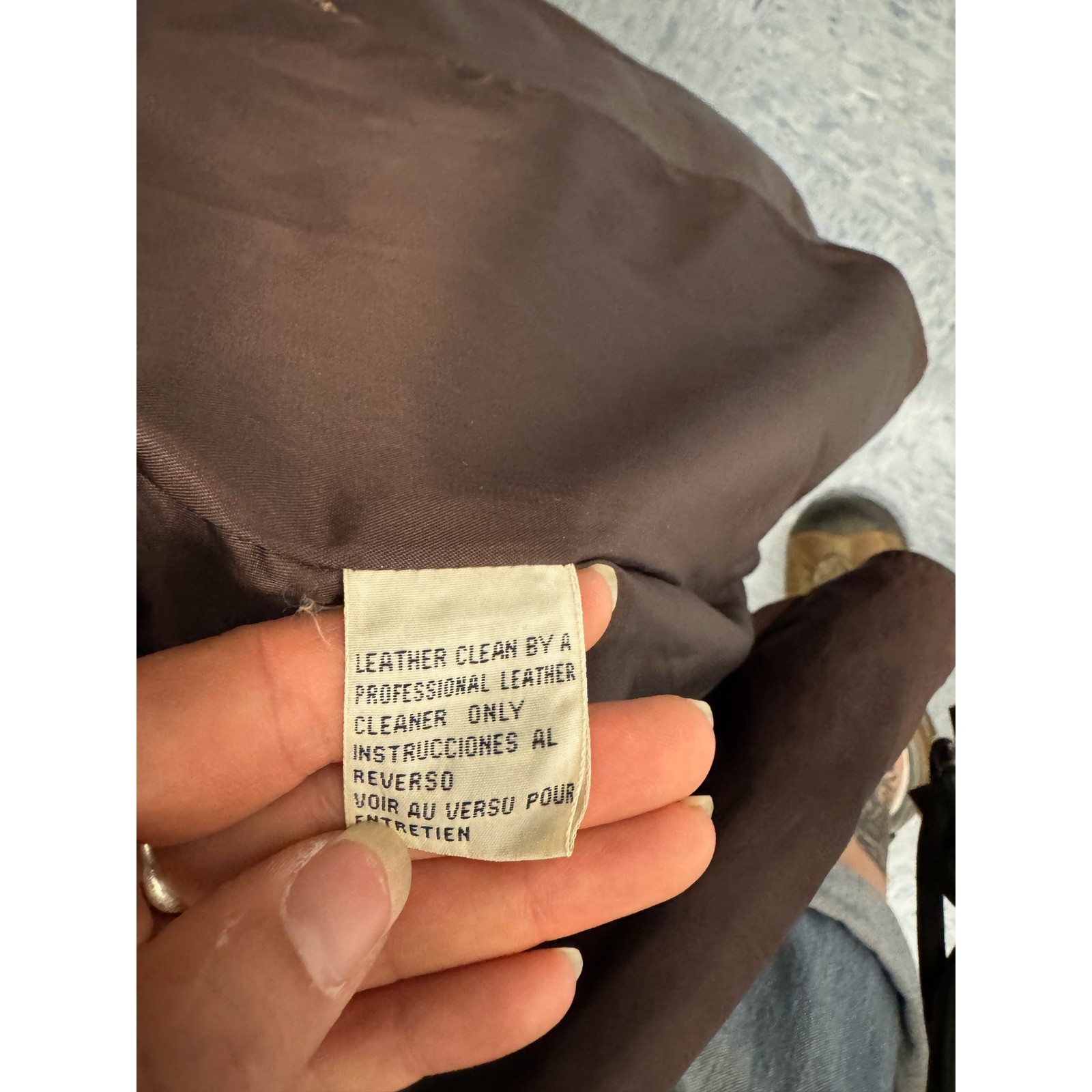 Together! Vintage Brown Leather Trench Coat Double Breasted Belted Jacket Large