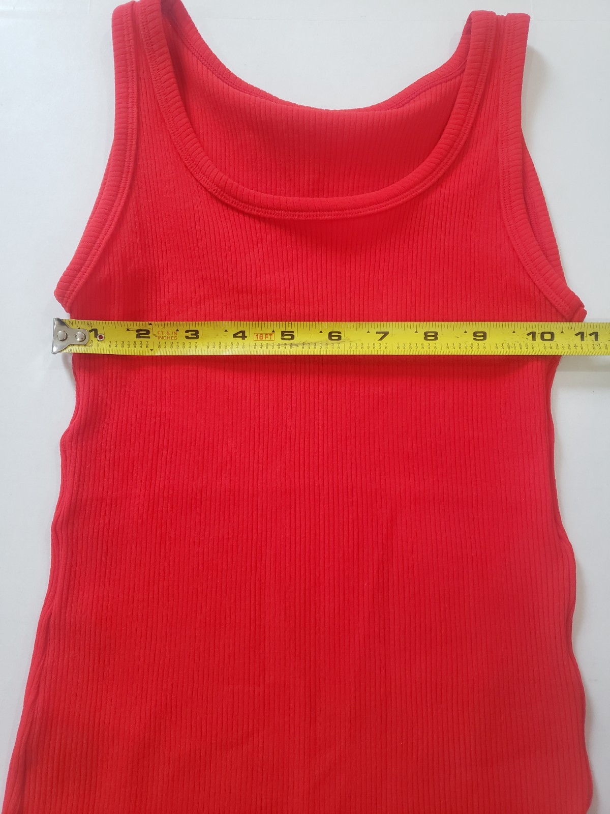 NWT Bodysuit VTG 80s M Ribbed Knit Red Aerobics Athletic Scalloped Leg USA Made