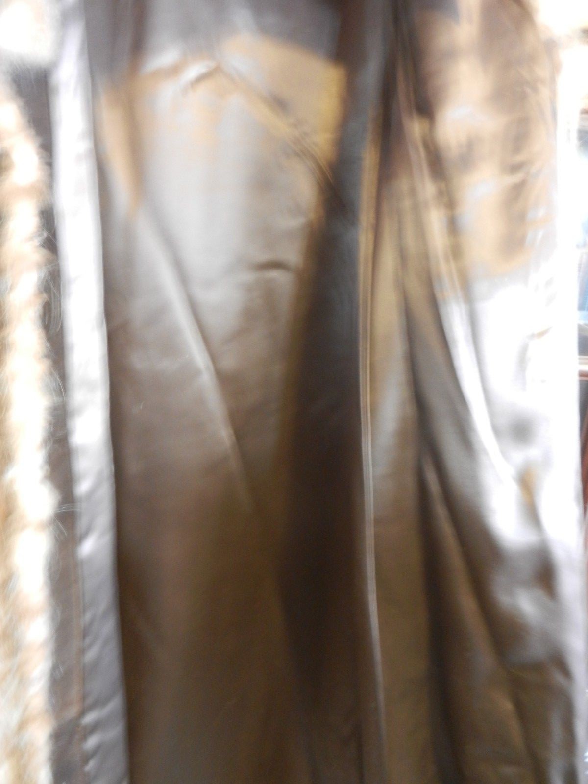 Vintage 1970s Woman’s Long Hair Raccoon Coat 48″ Long Size 10